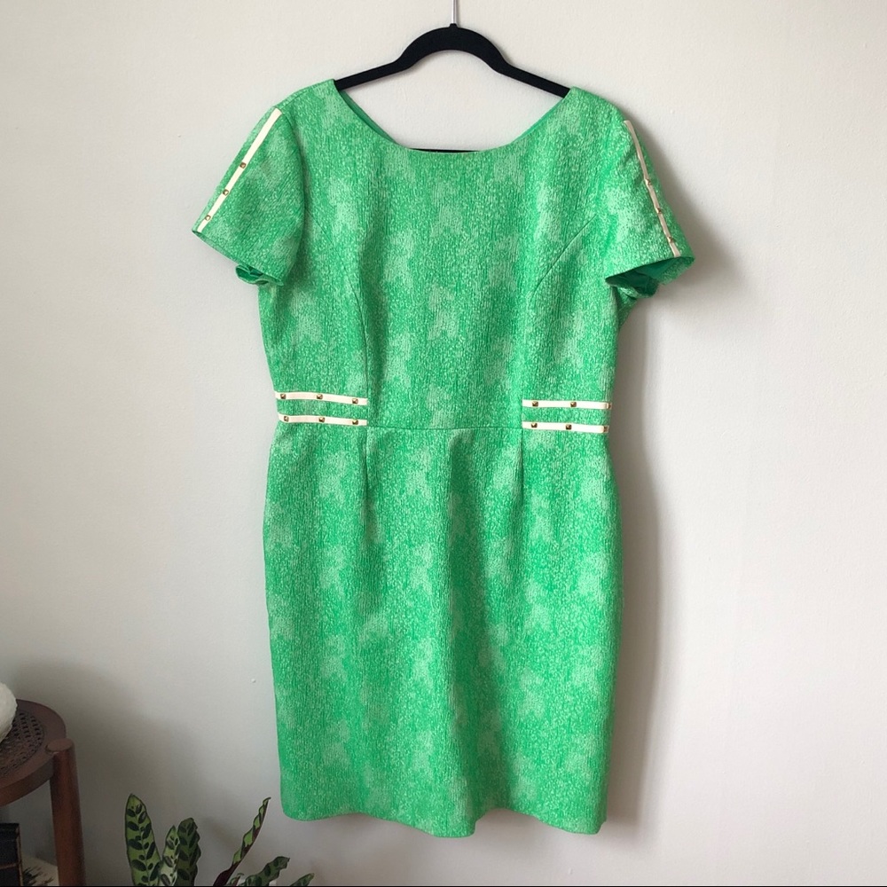ANTONIO MELANI 💚 Green Studded Textured Dress